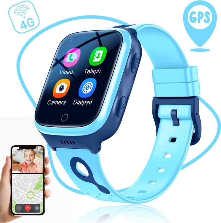 Actual product image Ishiva UFUZON Smartwatch für Kinder, Blau – (4G)