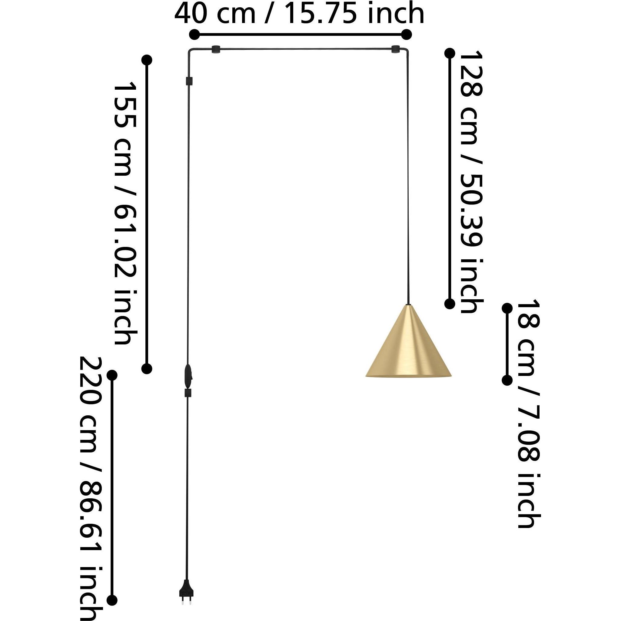 Thumbnail - EGLO, Wandleuchte + Deckenleuchte, Narices (E27)