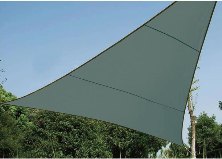 Actual product image Perel SUN SEA - TRIANGULAR - 3.6 x 3.6 x 3.6 m - COLOUR: GREEN-GREY (360 x 360 cm)