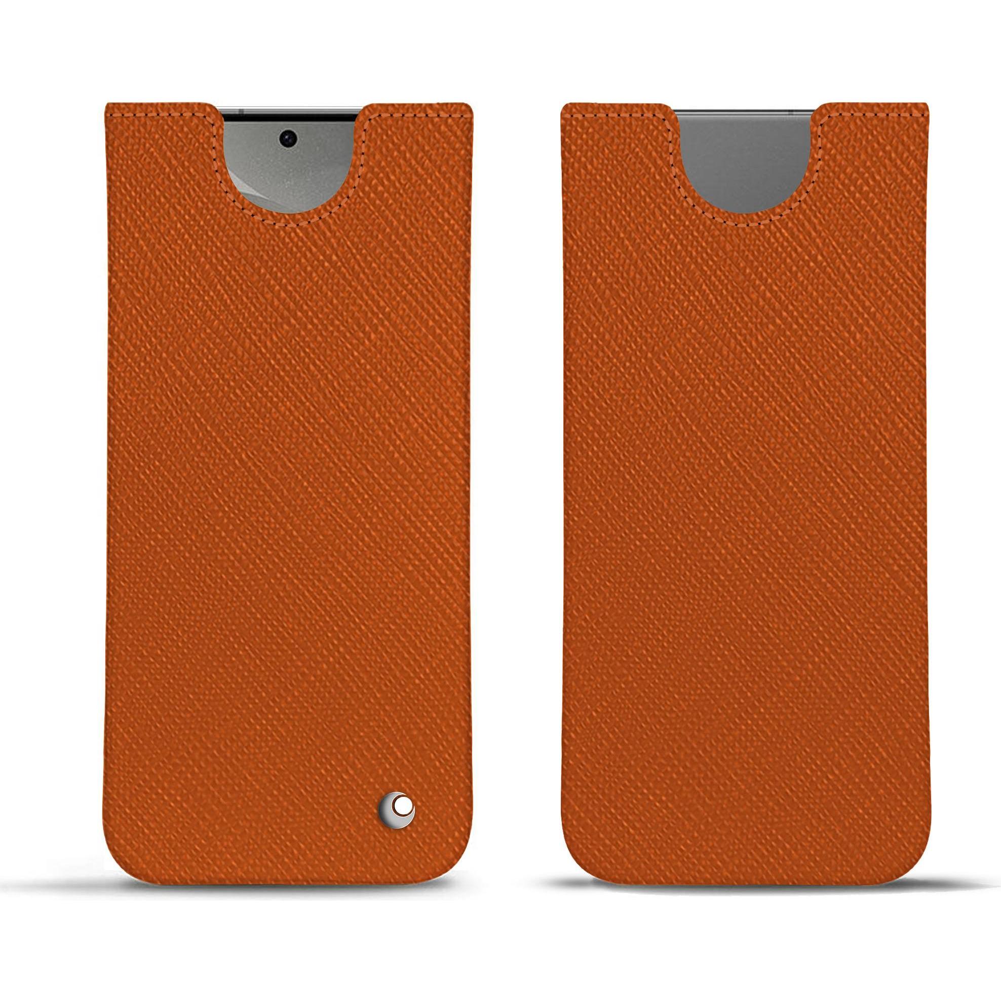 Thumbnail - Noreve Lederschutzhülle (Samsung Galaxy S24), Smartphone Hülle, Orange