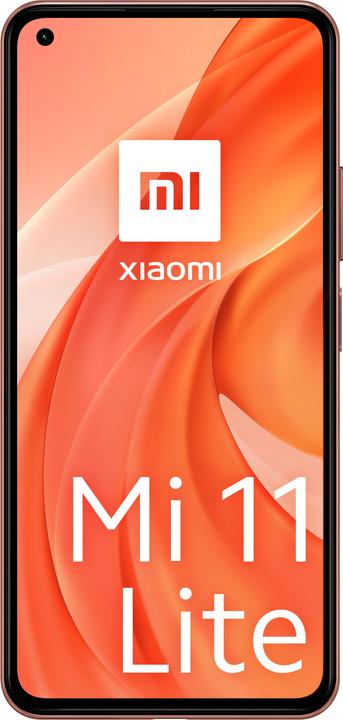 Actual product image Xiaomi Mi 11 Lite (128 GB, Peach Pink, 6.55", Dual SIM, 4G)