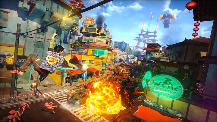 Produktbild Microsoft Xbox One, Sunset Overdrive Edition, weiss