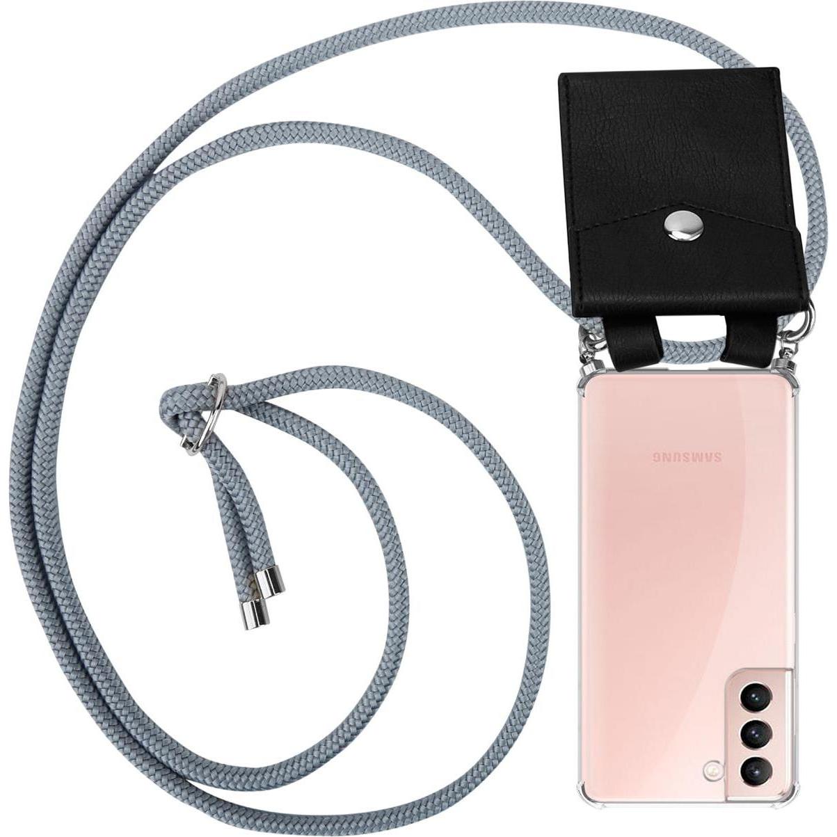 Cadorabo TPU Handy Kette SILBER Cover, Handykette, Grau