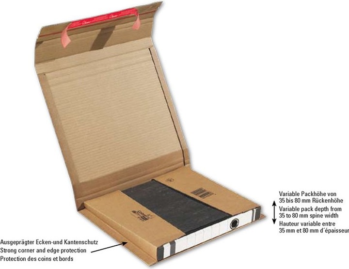 Produktbild Colompac Ordner-Versandpackungen (32 x 29 x 8 cm, 1 x)