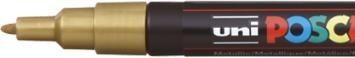 Actual product image Posca Marker PC-3M round tip (Gold, 0.90 mm, 1 x)
