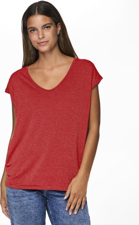 Actual product image Pieces Pcbillo Tee Lurex Stripes Noos Bc (XXL)