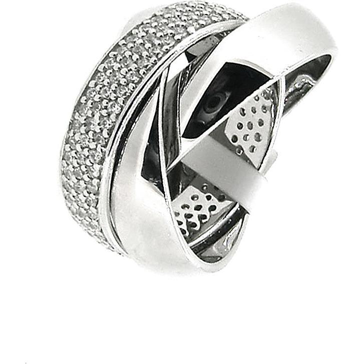 Gooix, Ring, 3-fach Ring mit Zirkonia, (50, 925 Silber)