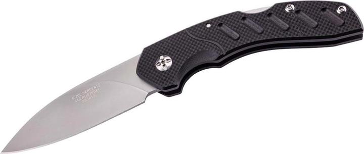 Produktbild Herbertz Taschenmesser, Stahl 440, Back Lock, G10 Heftschalen schwarz, Edelstahl Taschenclip (9.60 cm)