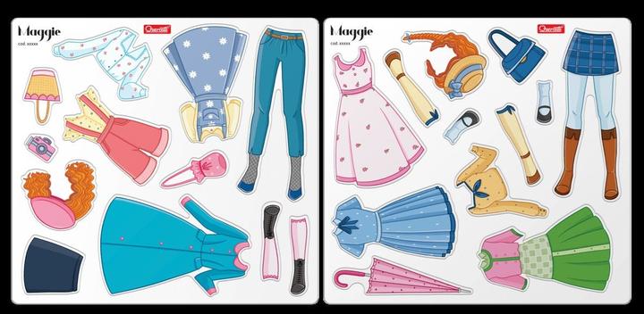 Actual product image Quercetti Maggie magnetic fashion (29 pieces)