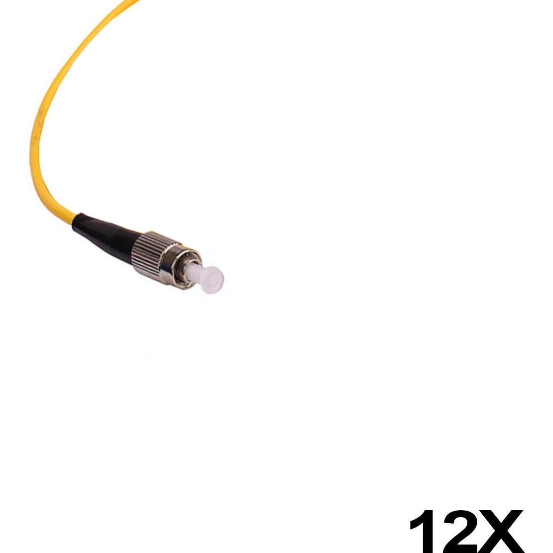 BlueOptics FTTH LWL Faserpigtail, einfarbig, 12x, 1 Meter, FC/PC, OM4 Multimode (1 m), Netzwerkkabel