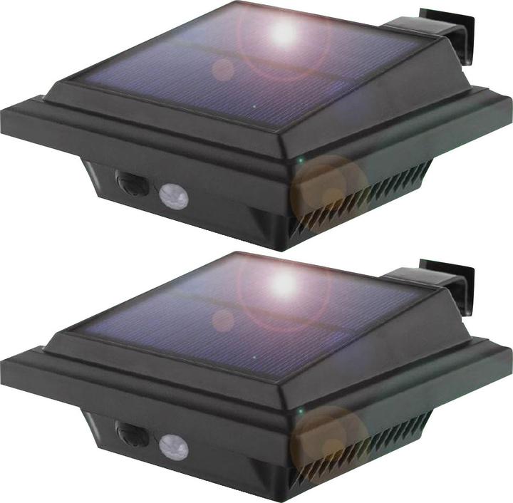 Actual product image ProPlus Wall light with PIR motion detector, 158 lm, IP65, set of 2 (158 lm, IP65)