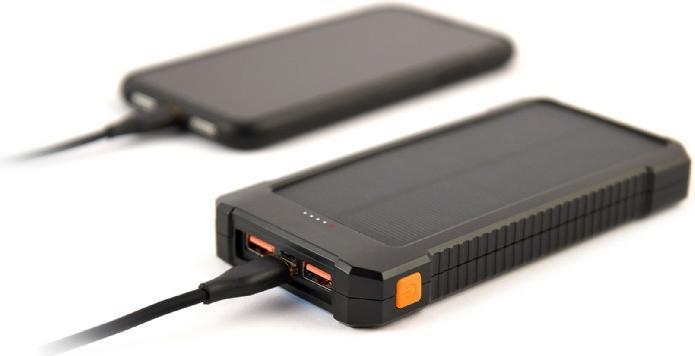 Actual product image Gembird Headphone with microphone PB10-SOLAR-1 10000 mAh solar power bank | (10000 mAh, 20 W)