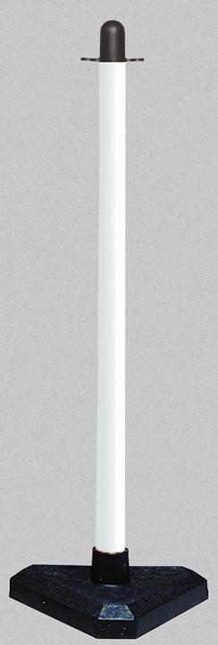 Brady Locking post & triangular plastic base, polyethylene, white, (1 piece/pack)