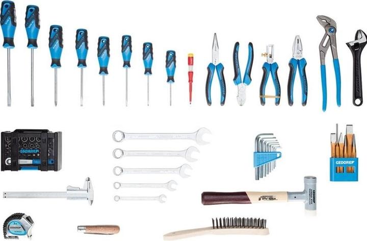 Image du produit Gedore 0400 Assortiment d'outils en coffret (74 pièces)