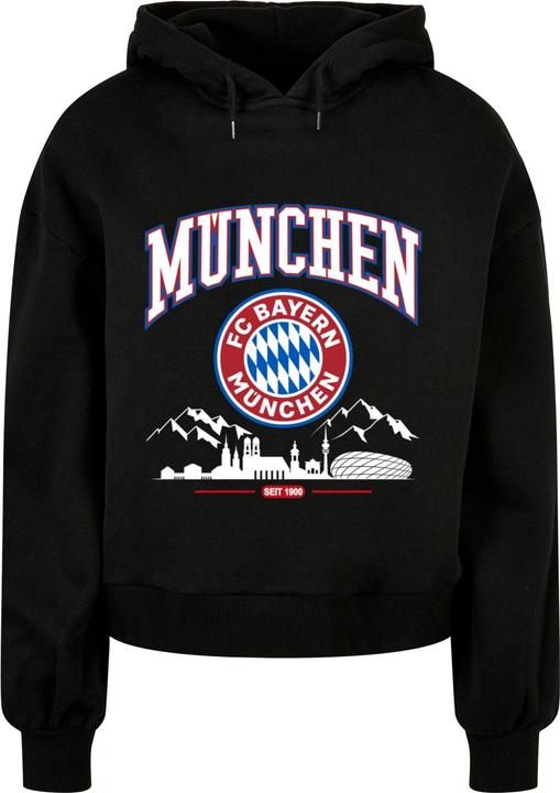 Immagine prodotto FC Bayern München Felpa con cappuccio oversize organica da donna FC Bayern Skyline for grey - 115405 (M)