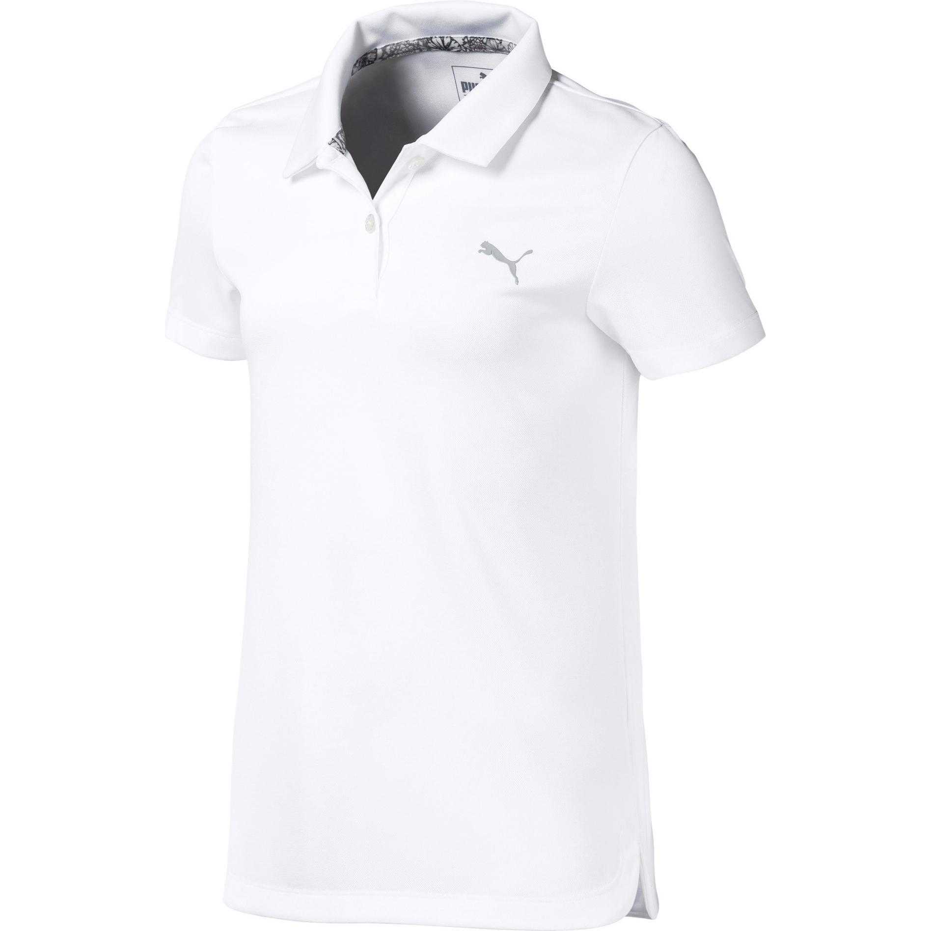 Puma, Mädchen, Shirt, Girls Essential Polo-578136, Weiss, (116)