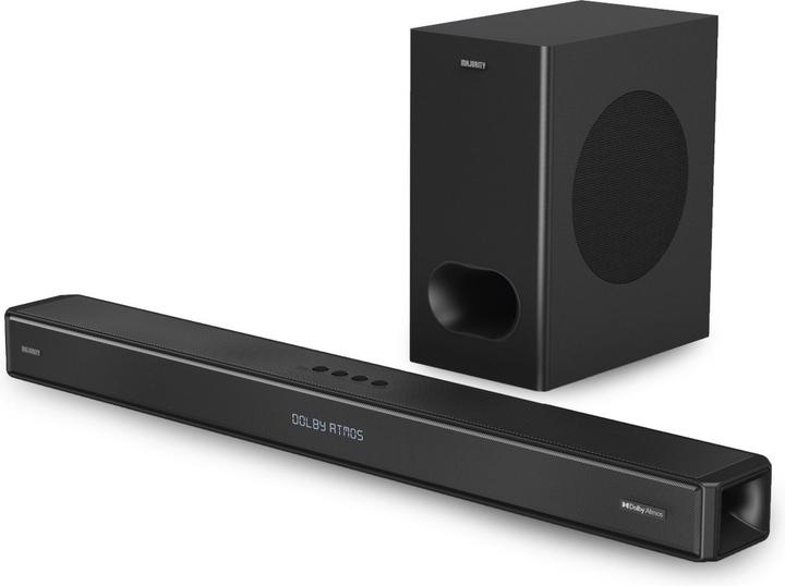Majority Soundbar Sierra Plus Dolby Atmos 2.1.2 + subwoofer - 400W, 3 x HDMI, Bluetooth, Ottica, U (400 W, 2.1 canali)