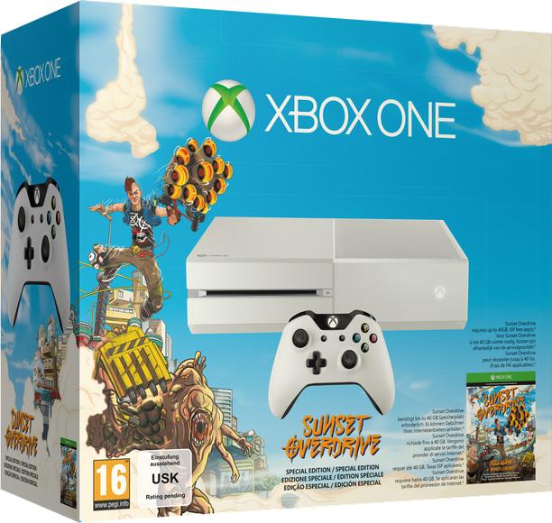 Produktbild Microsoft Xbox One, Sunset Overdrive Edition, weiss