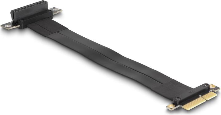 Actual product image Delock Riser card PCI Express x4 male to x4 slot 90° angled with cable 30 cm