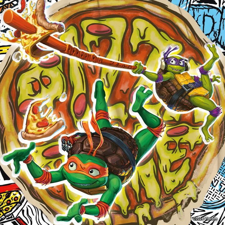 Actual product image Ravensburger Children's puzzle 12004012 - Ninja Turtles - 3x49 pieces Ninja Turtles puzzle for children from (49 pieces)