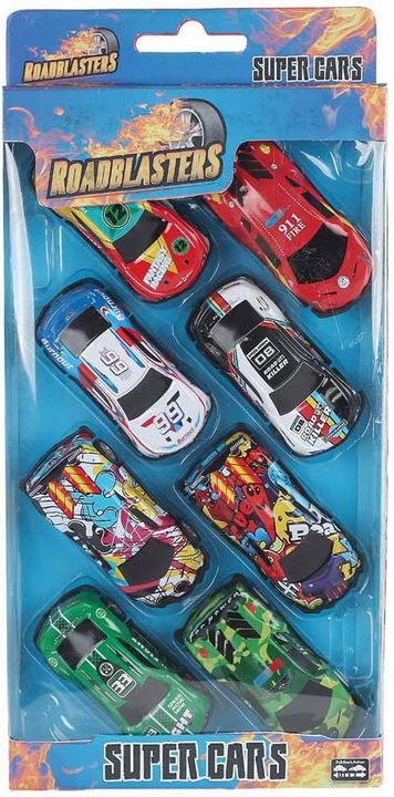 Produktbild Roadblasters-Autos, Die Cast, mit Pull back, 7,5 cm, 8 Stk.