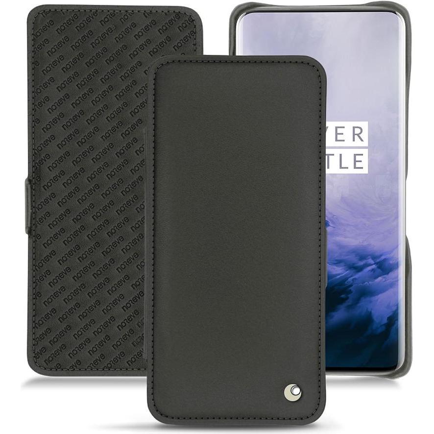 Thumbnail - Noreve Lederschutzhülle horizontal (OnePlus 7 Pro), Smartphone Hülle, Schwarz