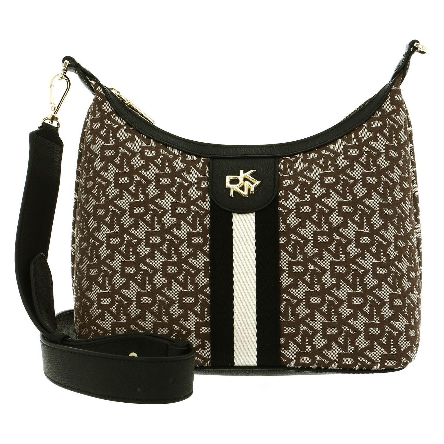 Dkny, Damen, Handtasche, Carol Pouchette, Braun, Mehrfarbig, Schwarz