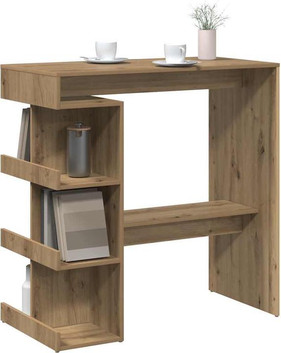 Produktbild vidaXL Bartisch mit Regal Artisan-Eiche 100x50x101,5 cm