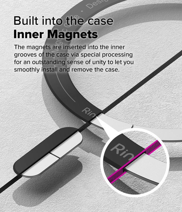 Actual product image Ringke Case for iPhone 16 Pro FUSION X MAGNETIC BLACK (Apple iPhone 16 Pro)
