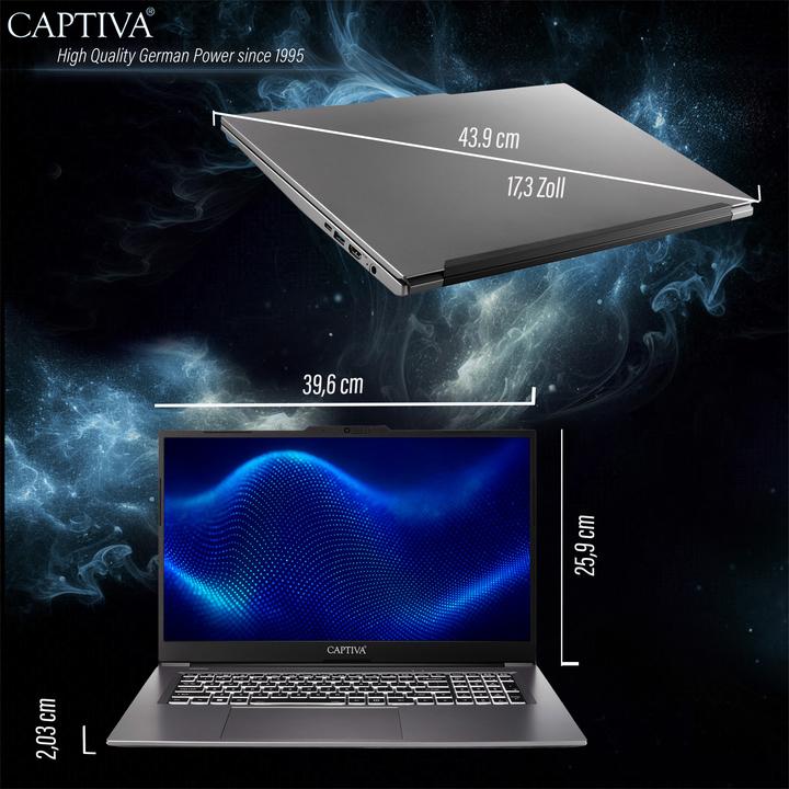 Produktbild Captiva Power Starter I99-004GE Core i5 - (17.30", 1000 GB, 32 GB, DE, Intel Core i5-1335U)