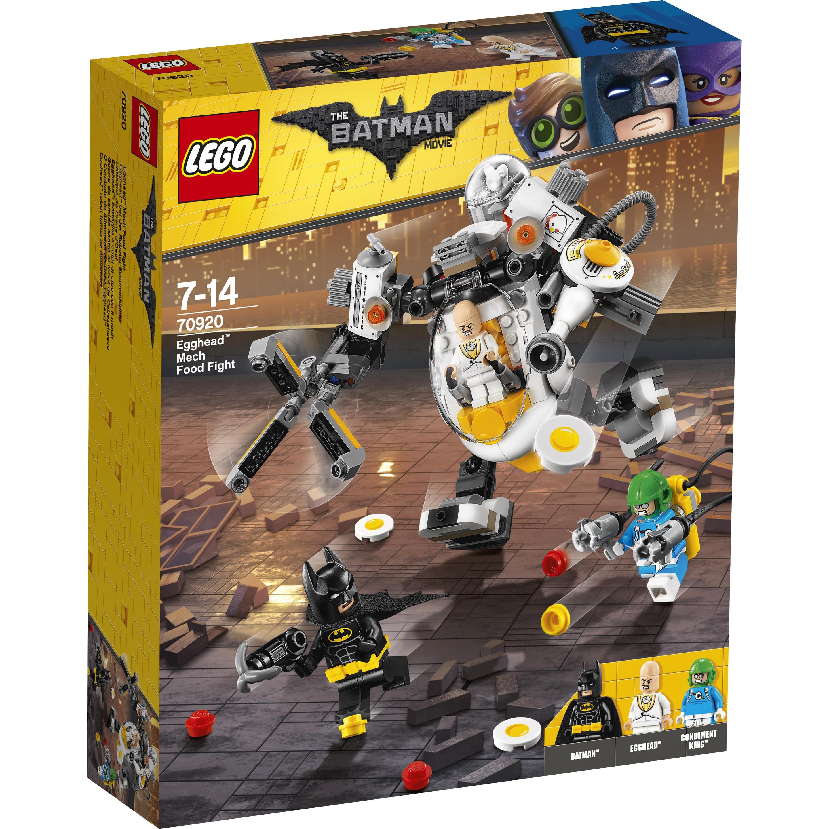 LEGO Testa d'uovo alla lotta per il cibo dei robot (70920, LEGO DC)