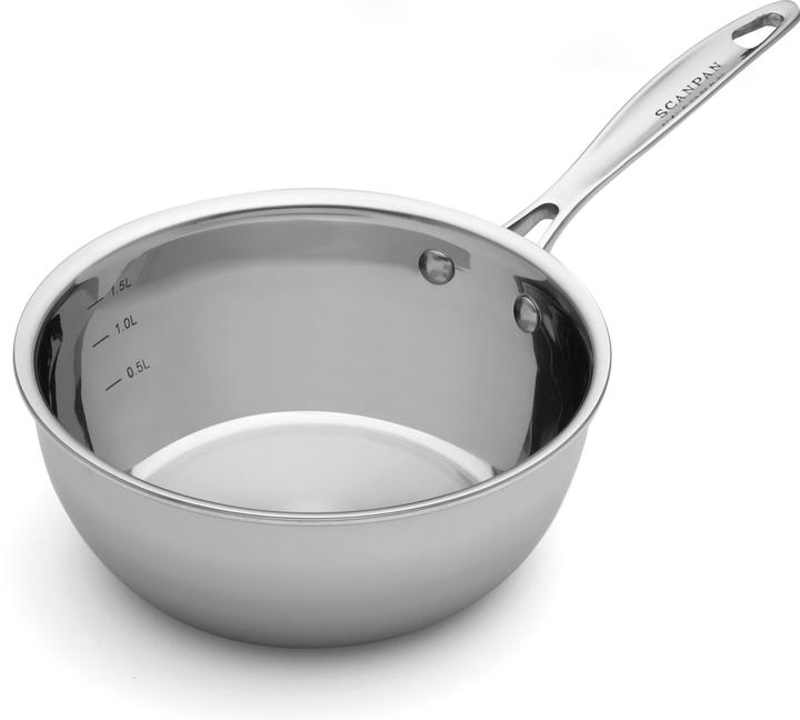 Actual product image Scanpan 1.8 litre - Stål (Frying pan, Aluminium, Stainless steel, 24 x 8 cm)
