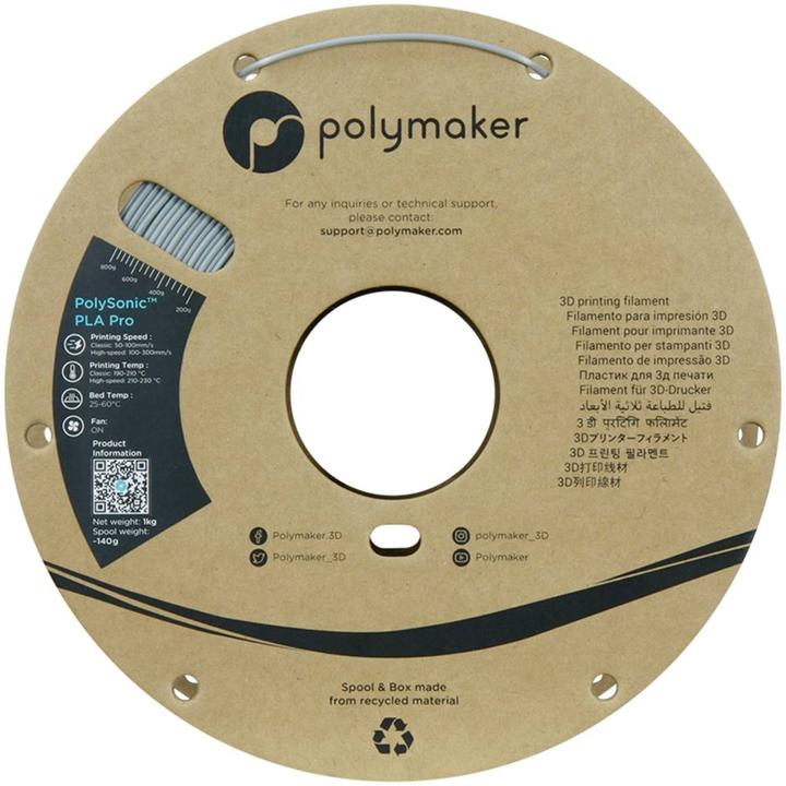 Immagine prodotto Polymaker PolySonic PLA PRO ad alta velocità (PLA, 1.75 mm, 1000 g)