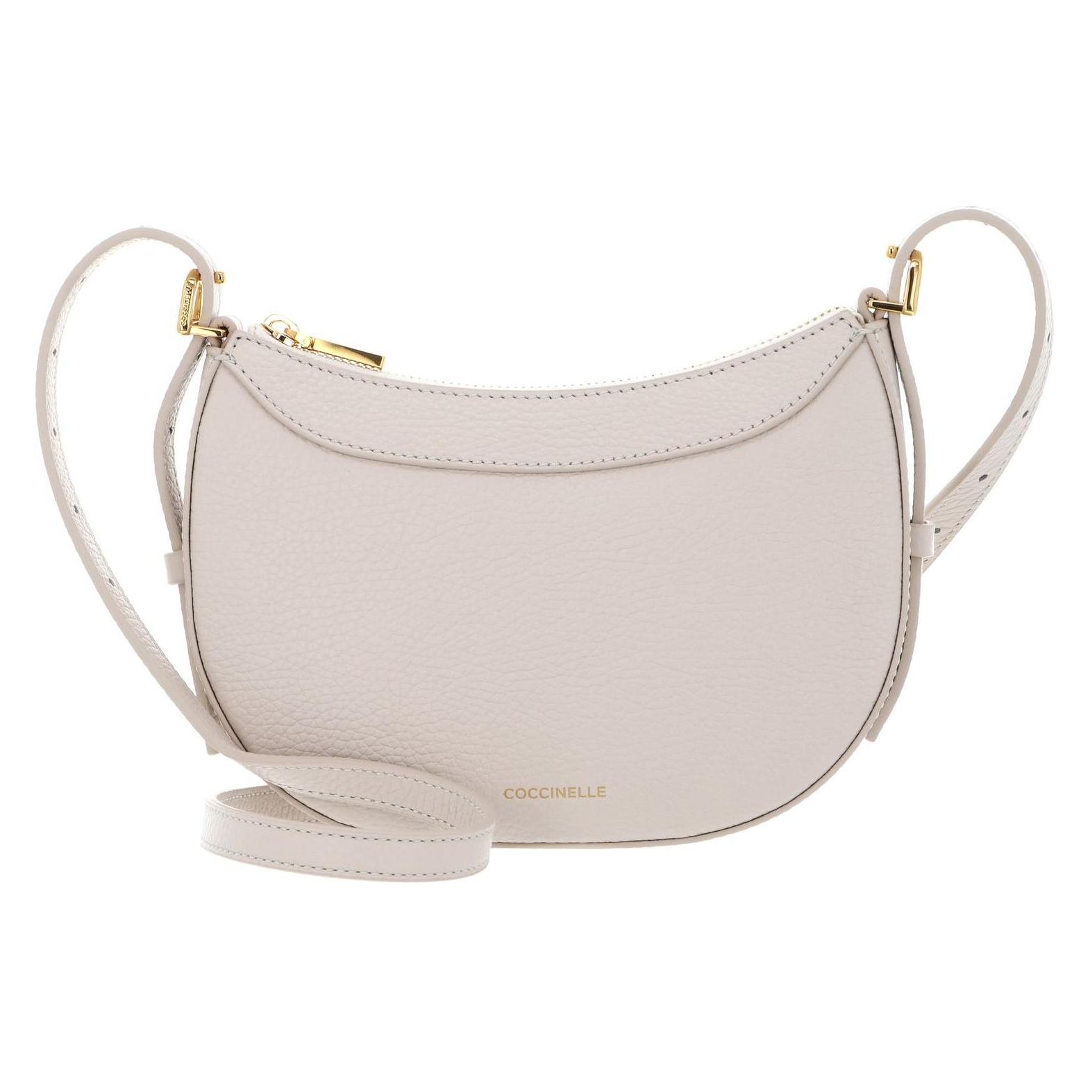 Coccinelle, Damen, Handtasche, Whisper Grained Leather Mini Bag, Beige