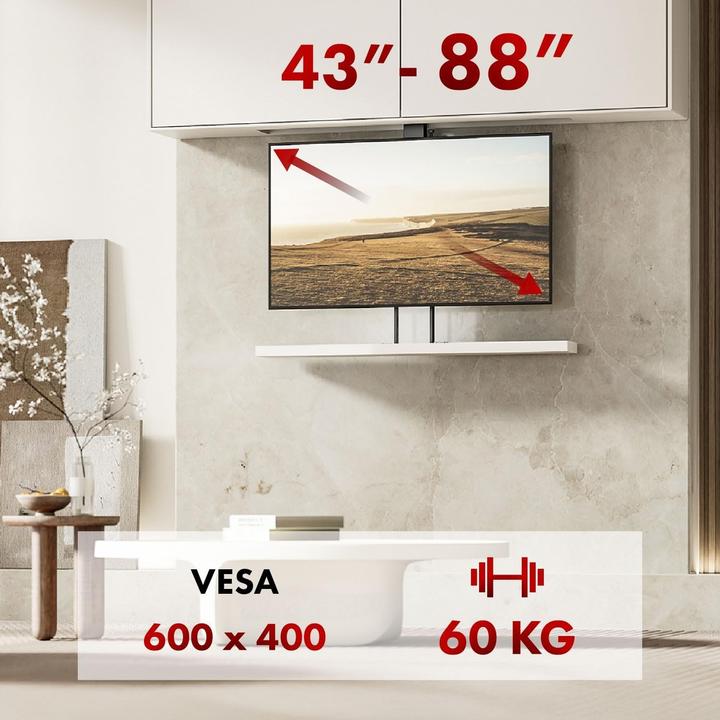 Produktbild Maclean Supporto TV Elettrico per Soffitto e Pavimento (60 kg, 43" - 88")
