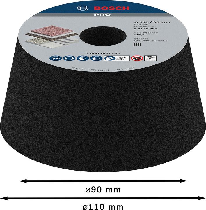 Produktbild Bosch Professional Zubehör Schleiftopf (24)
