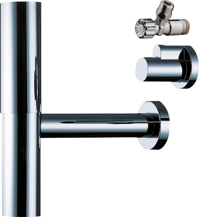 hansgrohe Siphon set Flowstar with 2 corner valves and drawers 52120000 (Siphon mounting material, 1 1/4")