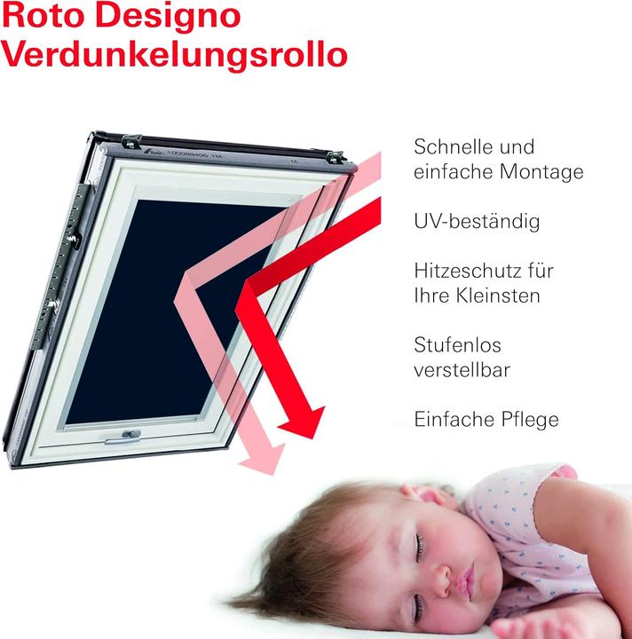Produktbild Roto Verdunkelungsrollo für Dachfenster Designo R4/R7