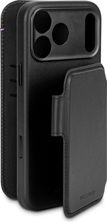 Produktbild Decoded Leather Detachable Wallet Apple iPhone 17 Pro Black (Apple iPhone 17 Pro)