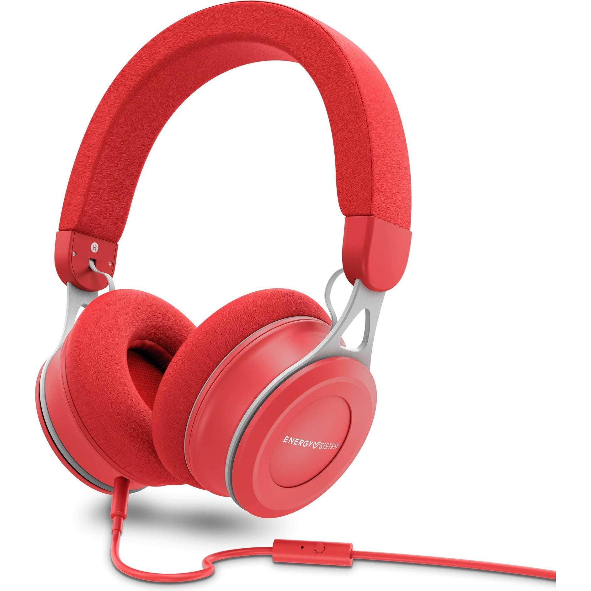 Energy Sistem Auricular+Mic Urban 3 RojoUrban 3 Hoofdtelefoon bedraad Gesprekken/Muziek Rood (Bedraad), Koptelefoon, Rood