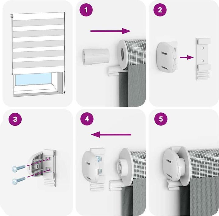 Produktbild vidaXL Zebra-Jalousie (40 x 200 cm)