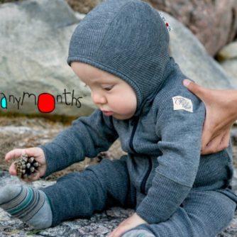 Produktbild ManyMonths Woll-Overall - Pea Purée (L, XS)