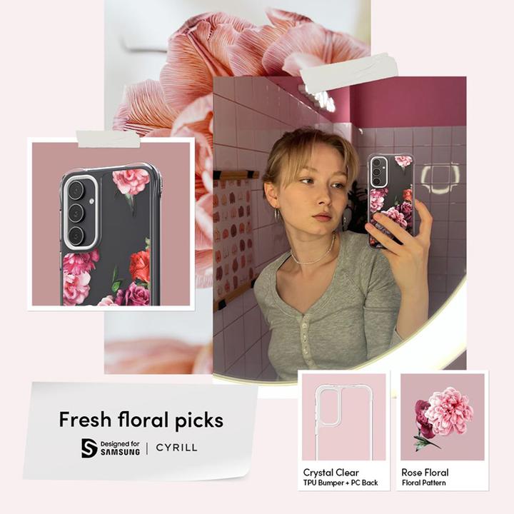 Produktbild Cyrill Cecile Sam S23 FE rose floral ACS06386 (Samsung Galaxy S23 FE)