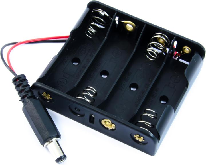 Purecrea Battery compartment / battery holder 4xAA with plug