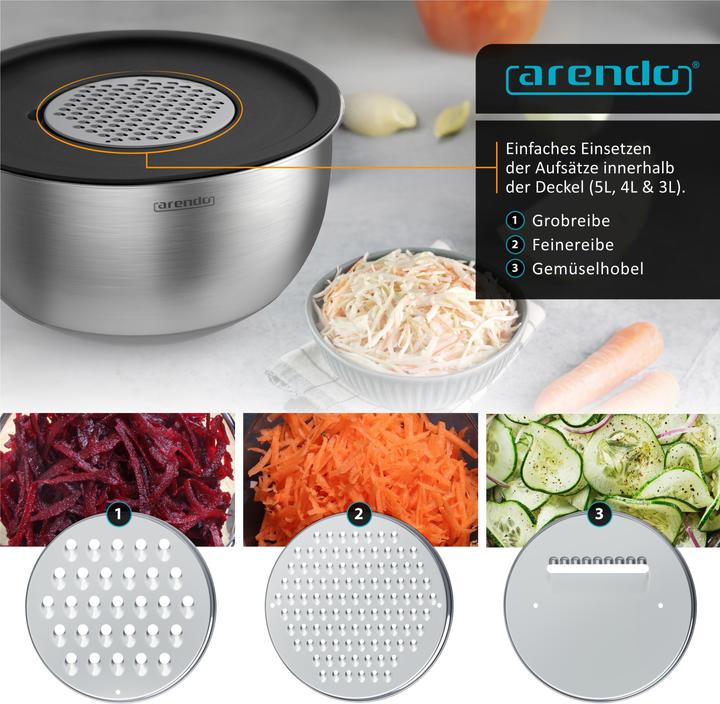 Produktbild Arendo Salatschüssel Set (26 cm, 5 l, 5 x)