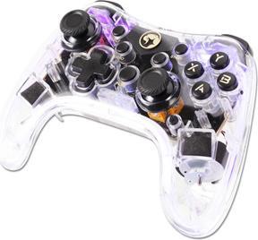 Actual product image Marvo GHOST 40 transparent / wireless game controller / for PC / PS3/4 / Android iOS / RGB (Android, iOS, PC, PS3, PS4, Switch)