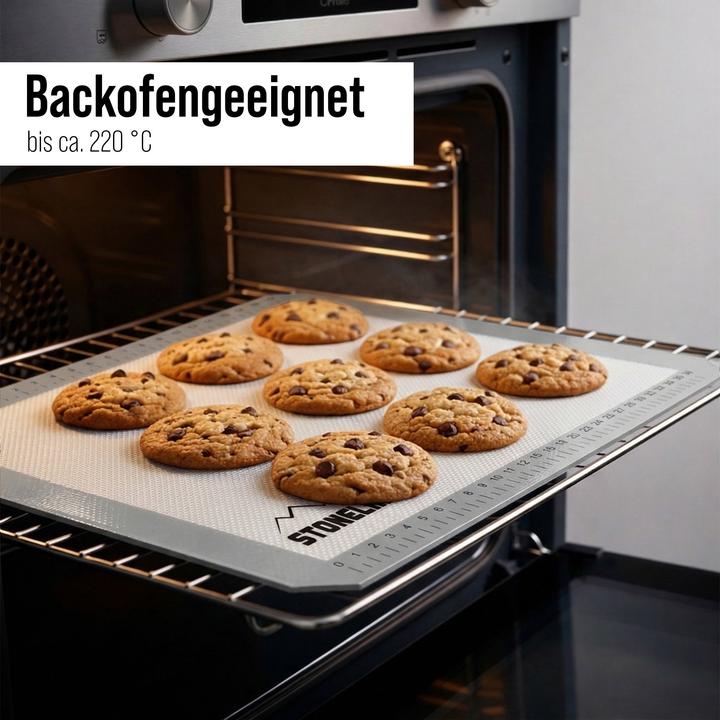 Produktbild Stoneline Silikon-Backmatten-Set, 2-tlg. (7 x 7 cm)