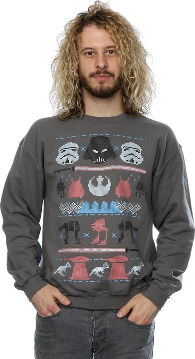 Produktbild Star Wars Dark Side Fair Isle Christmas Sweatshirt (S)