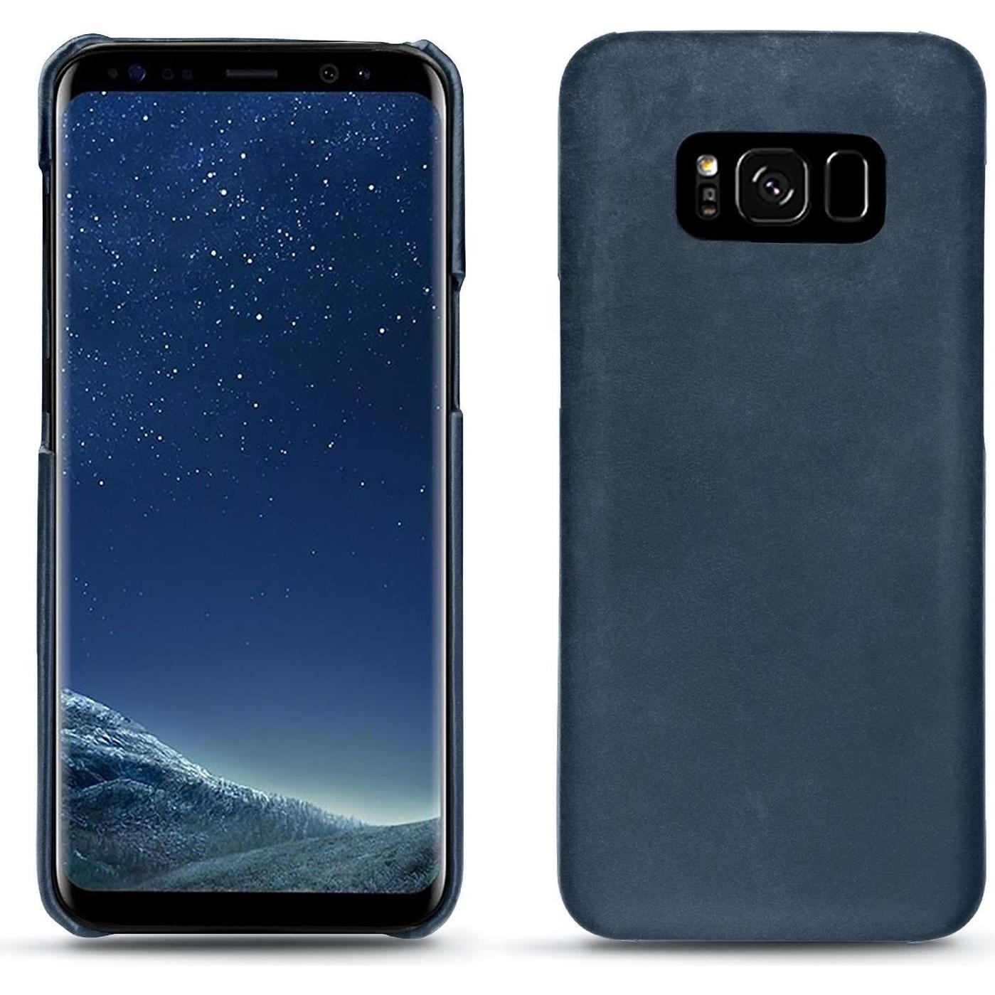 Noreve Lederschutzhülle (Samsung Galaxy S8), Smartphone Hülle, Blau