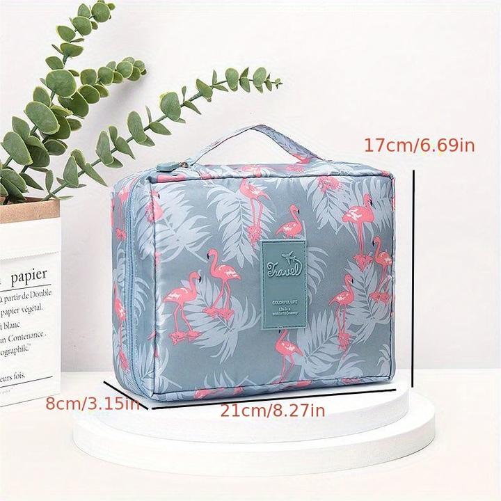 Produktbild Only-Bags.Store Tragbare tragbare Kosmetiktasche, grosse Kapazität Reiseaufbewahrungstasche, einfache